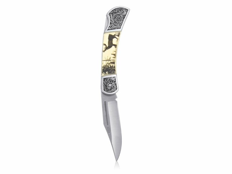 Nóż Joker JKR113 - Składany nóż turystyczny z blokadą Back Lock, stal nierdzewna, do EDC i survivalu - 185 mm - Joker