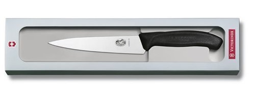 Nóż do porcjowania Victorinox - Ergonomiczna rękojeść TPE, precyzyjne krojenie, łatwy w czyszczeniu - 22 cm - 6.8003.22G