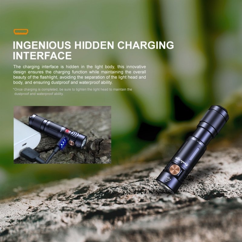 Latarka Diodowa Fenix E05r Czarna