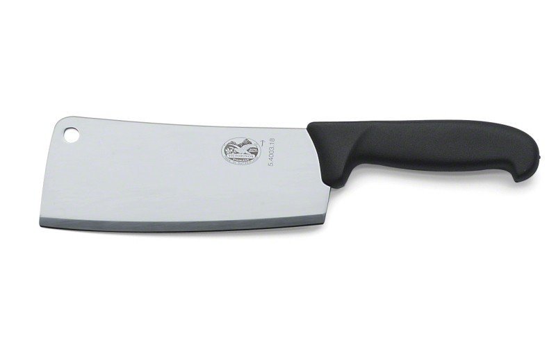 Tasak Victorinox 5.4003.18 - Do krojenia mięsa i warzyw, ergonomiczna rękojeść, stal nierdzewna - 18 cm - Victorinox