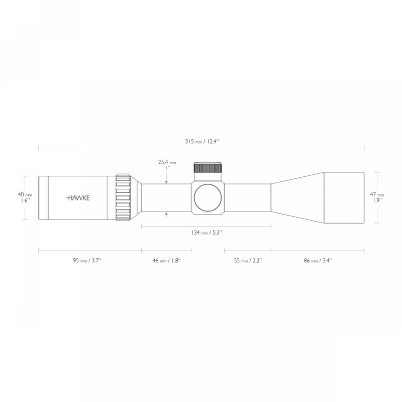 Luneta celownicza Hawke Vantage 1" 3-9x40 30/30