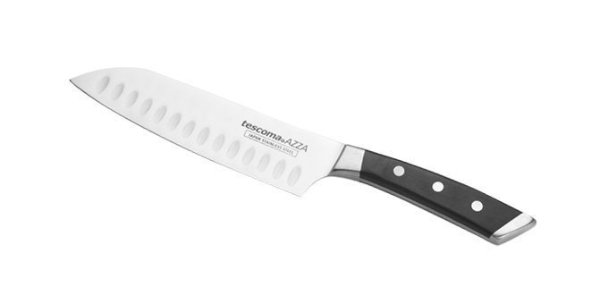 Nóż Santoku AZZA Tescoma 14cm, stal nierdzewna, karbowane ostrze