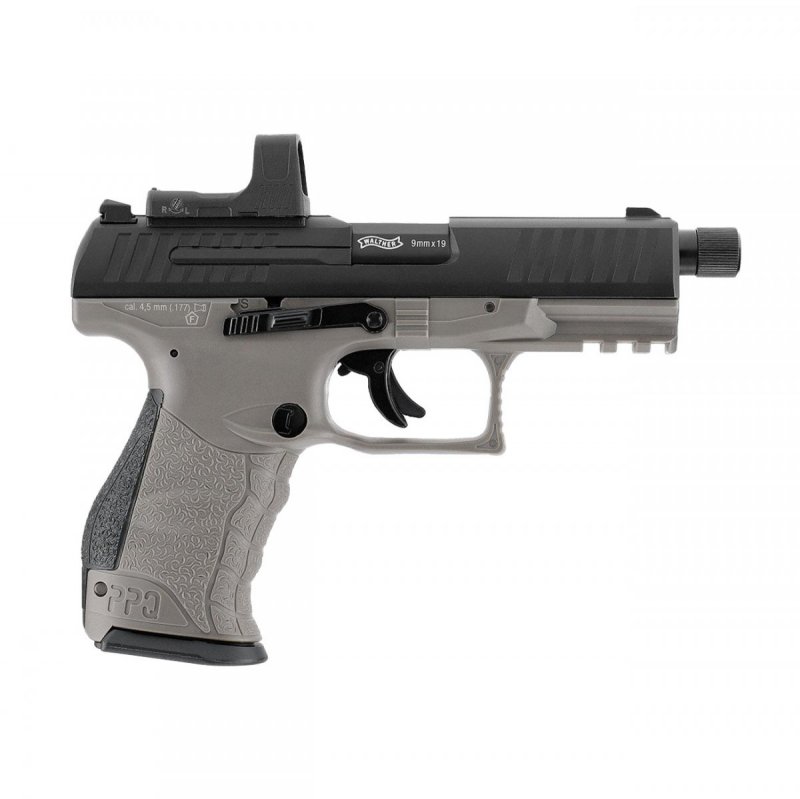 Pistolet wiatrówka Walther PPQ M2 Q4 TAC Combo 4,6" SET 4,5 mm