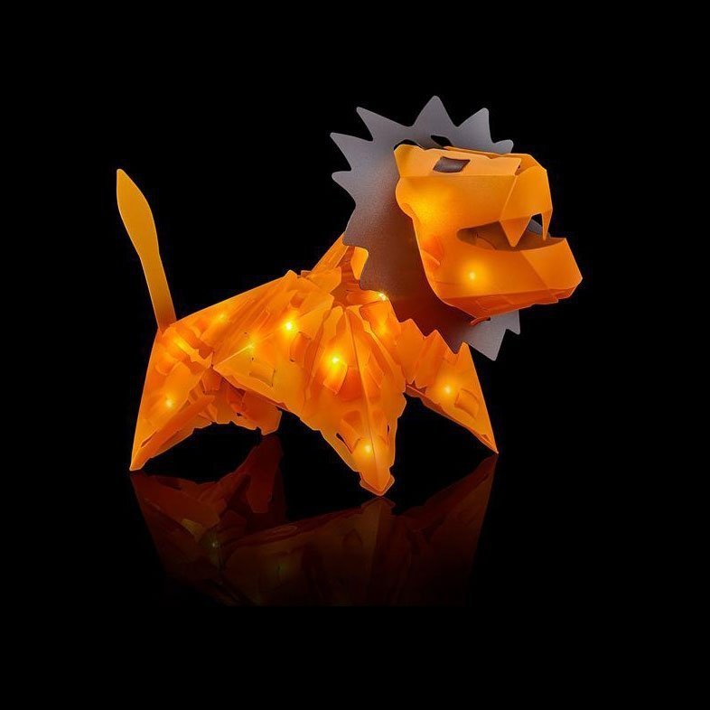 Creatto Świecący Lew i Przyjaciele - Zestaw Kreatywny LED