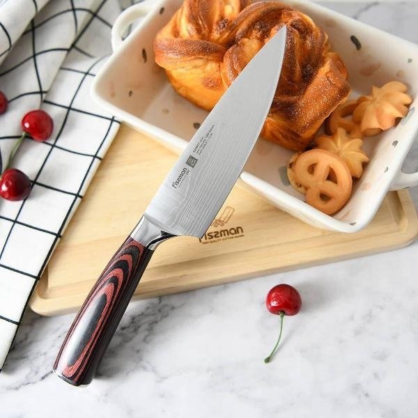 Nóż szefa Fissman Ragnitz 15 cm - stal, drewno, zmywarka