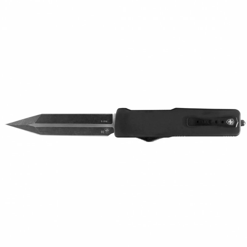 Nóż Templar Knife Large Aluminium Black Rubber Dagger Black