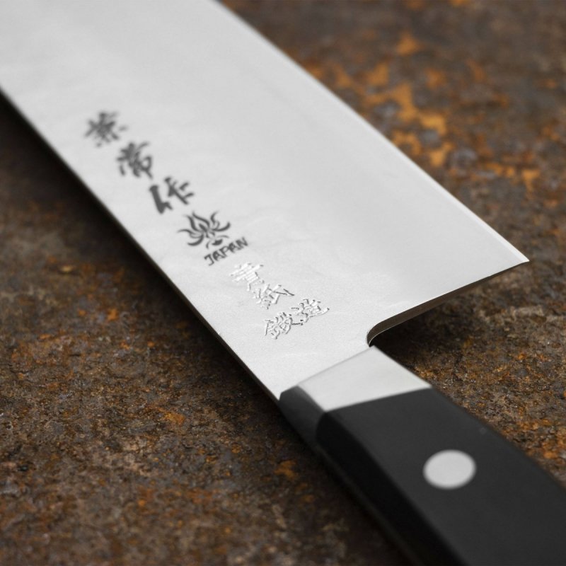 Kanetsune YH-3000 Super Aogami/SS Nóż Santoku 18 cm