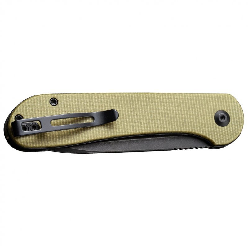 Nóż składany Civivi Button Lock Elementum C2103B olive micarta
