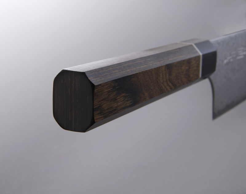 Nóż kuchenny Suncraft SENZO BLACK Santoku 167 mm
