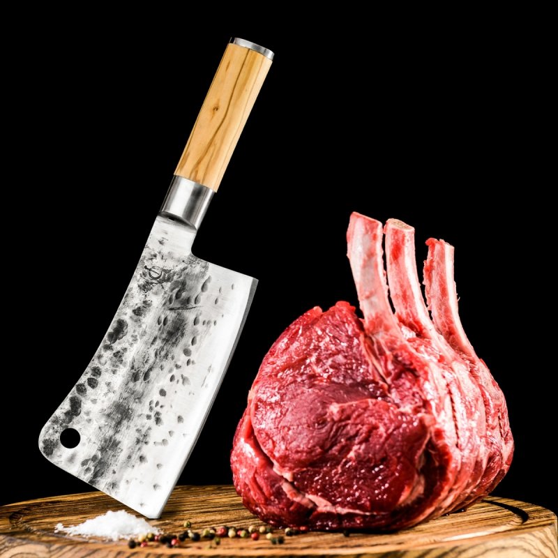 Tasak uniwersalny Forged Olive, stal nierdzewna, drewno oliwne