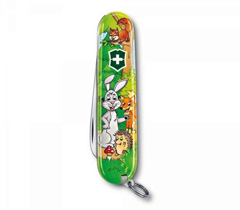 Zestaw dla dzieci scyzoryk My First Victorinox, zwierzęca edycja Królik „Hopsi“ 0.2373.E2