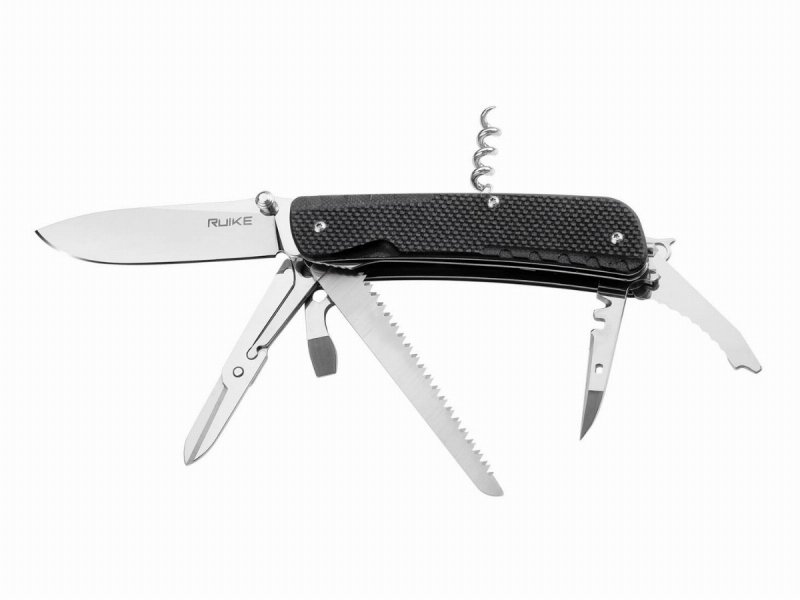 Scyzoryk Ruike LD42-B wielofunkcyjny, czarny