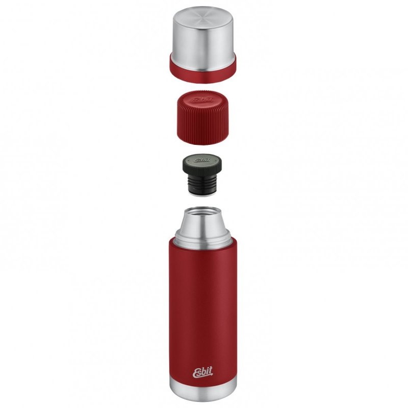 Termos Esbit Sculptor Vacuum Flask 1L Burgund - stal nierdzewna, BPA free