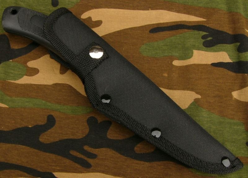 Nóż Hunter Fox Outdoor - Wytrzymały nóż survivalowy z ergonomiczną gumową rękojeścią i stalą nierdzewną, do outdooru i survivalu - 12 cm - Model 042-006