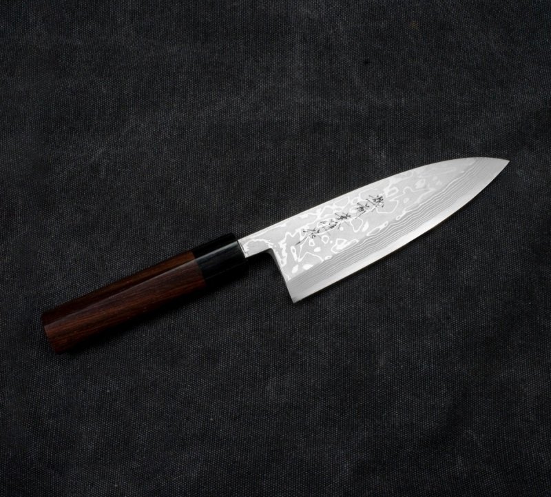 Hideo Kitaoka Shirogami Satin Nóż Deba 16,5cm