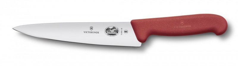 Nóż do mięsa Victorinox Fibrox - Ergonomiczna rękojeść, trwałe ostrze ze stali nierdzewnej, do precyzyjnego porcjowania - 15 cm - 5.2001.15