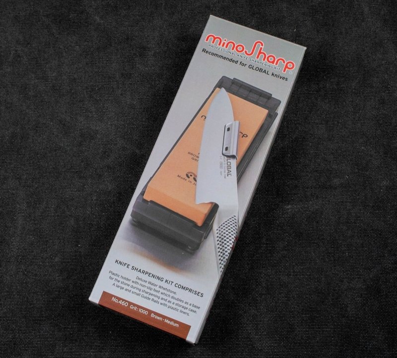 MinoSharp Kamień Ostrzący 1000 z Prowadnicą Japoński