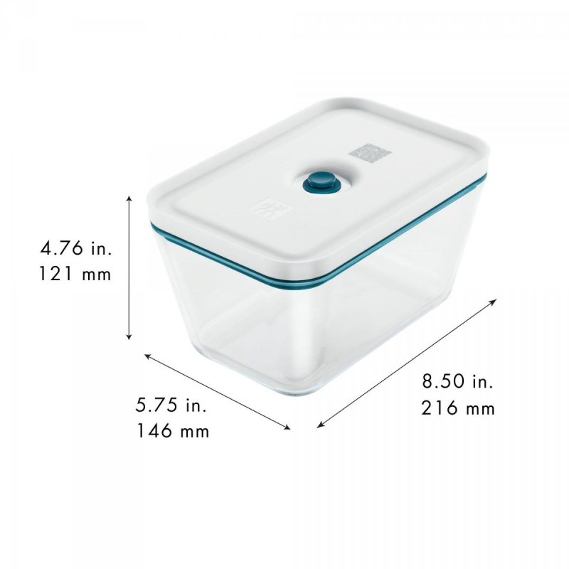 Szklany Pojemnik Prostokątny 1.6l Morski Fresh & Save Zwilling