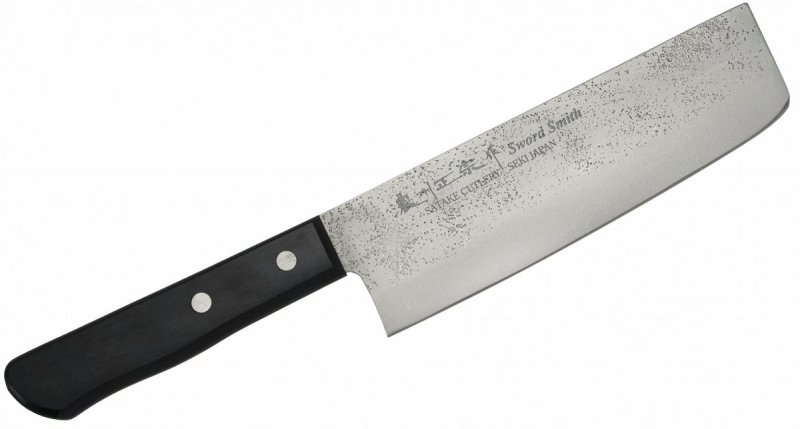 Nóż Nakiri Satake Nashiji 16cm, stal 420J2, do warzyw