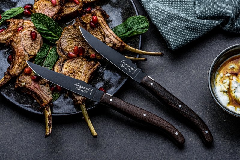 Noże Laguiole do steków Luxury Line  Wenge 6 szt. Eleganckie pudełko na prezent