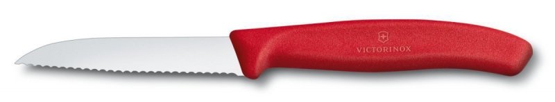 Nóż do Obierania Victorinox 6.7431 - Lekki, ergonomiczny ząbkowany nóż do owoców i warzyw - Ostrze 8 cm