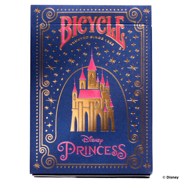Karty do gry Bicycle Disney Princess Navy - 52+2, 63,5x88,9mm, USA