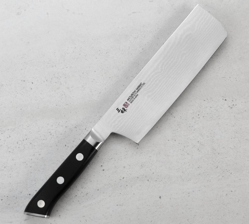 Mcusta Zanmai Classic Damascus VG-10 Pakka Nóż Nakiri 18cm