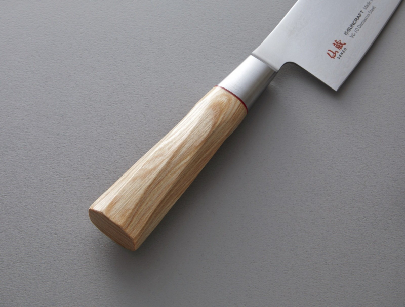 Nóż kuchenny Suncraft SENZO TWISTED OCTAGON Santoku small 143 mm
