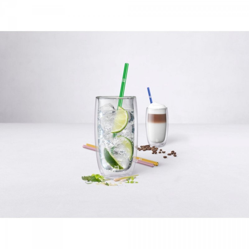 Zestaw 4 Słomek Prostych Kolorowe Sorrento Zwilling