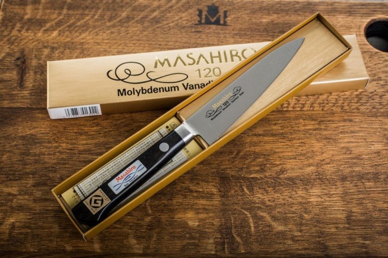 Nóż Masahiro BWH Chef 24 cm black pakkawood MBS-26 lekki
