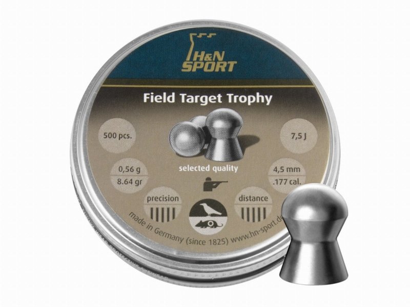 Śrut diabolo H&amp;N Field Target Trophy 4,52 mm 500 szt.