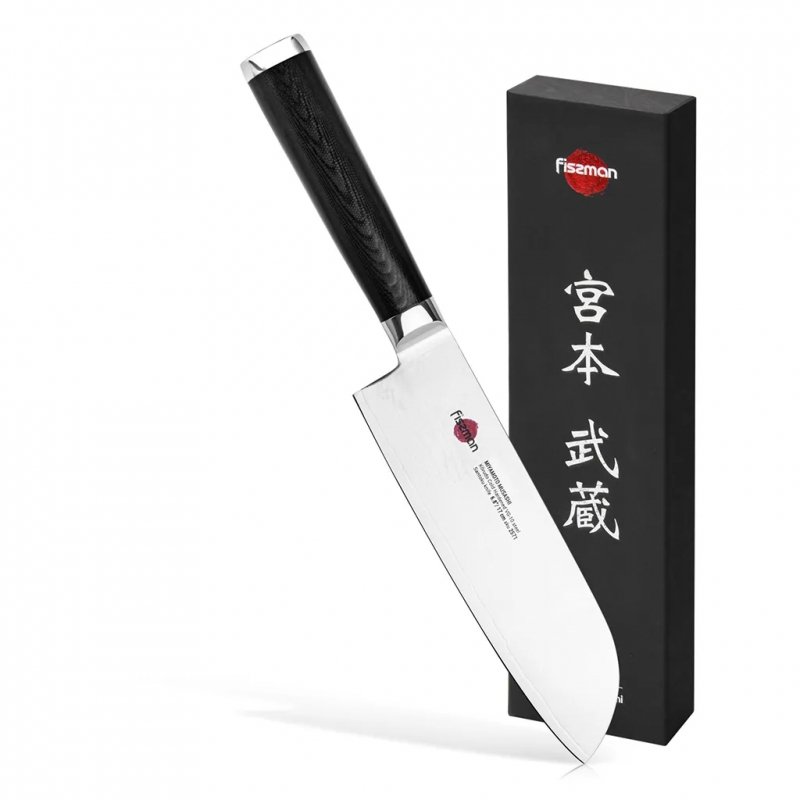 Fissman Kensei Nóż santoku 17 cm ze stali damasceń