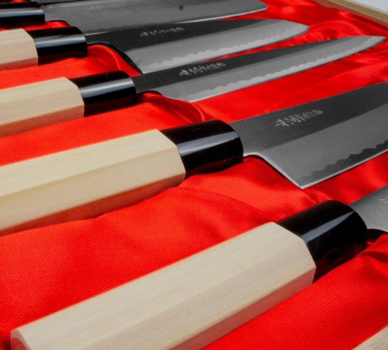 Satake Yoshimitsu Zestaw 6 Noży, uniwersalny Zestaw