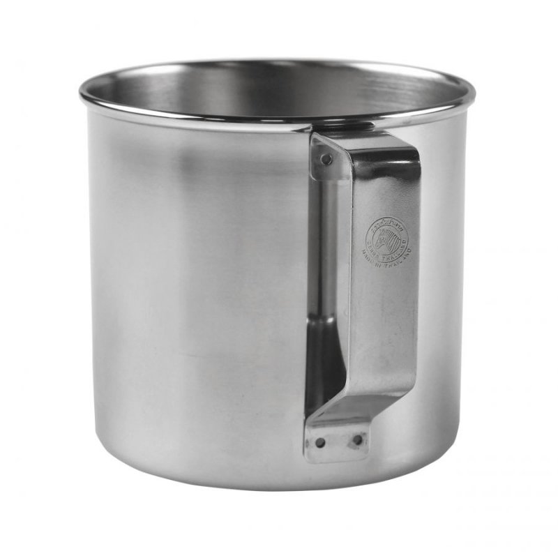 Kubek stalowy Zebra Thailand 8 cm