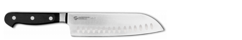 Nóż Santoku Ambrogio Sanelli Maitre 18cm, stal NITRO-B, ergonomiczny