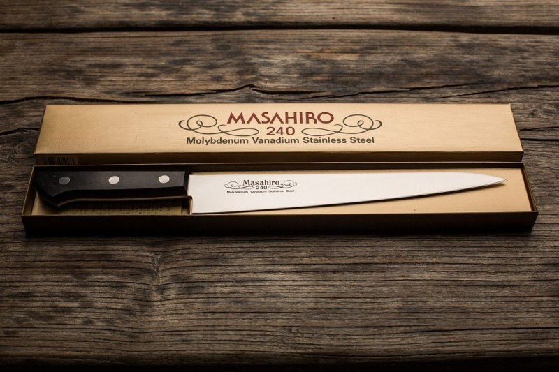 Nóż Masahiro BWH Slicer 24 cm elastyczny MBS-26 do plastrowania