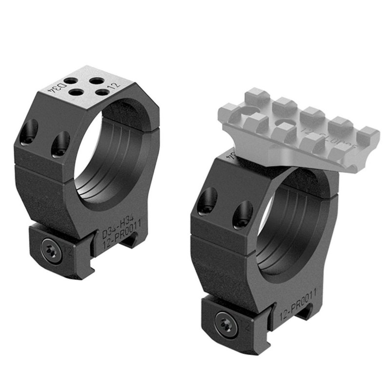 Montaż Audere PSR dwuczęściowy 34/28 gen 3 czarny