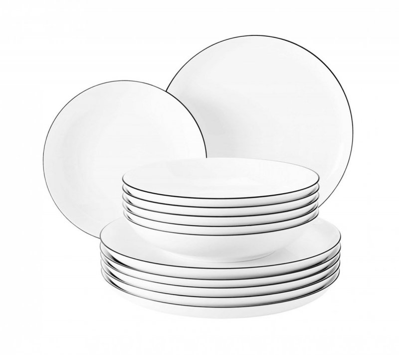 SELTMANN LIDO BLACK LINE Serwis Obiadowy Dla 6 Osób Lido Black Line Seltman Wieden