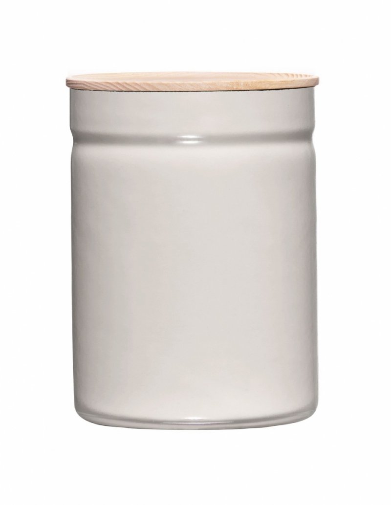 RIESS - Pojemnik kuchenny z drewnianą pokrywą 2,2l Light Grey