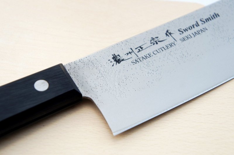 Nóż Nakiri 16 cm Satake Nashiji Black Pakka 