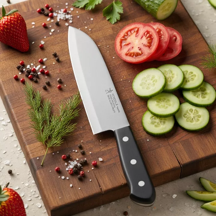 Henckels Nóż Santoku, Ostrze 18 cm, Stal Molibdenowo-Wanadowa