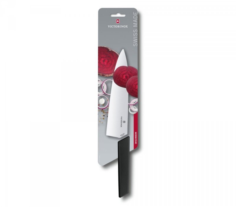 Nóż Szefa Kuchni, szerokie ostrze, 20 cm, czarny Victorinox  6.9013.20B