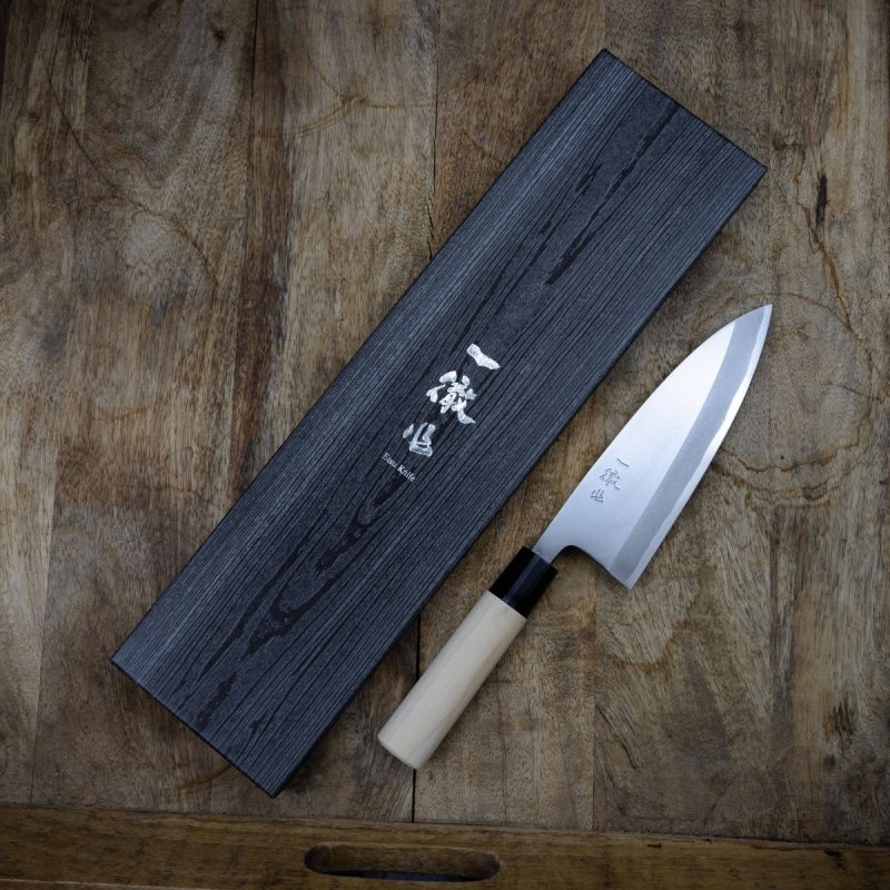 Ittetsu Forge Shirogami#2 Nóż Deba 16,5 cm