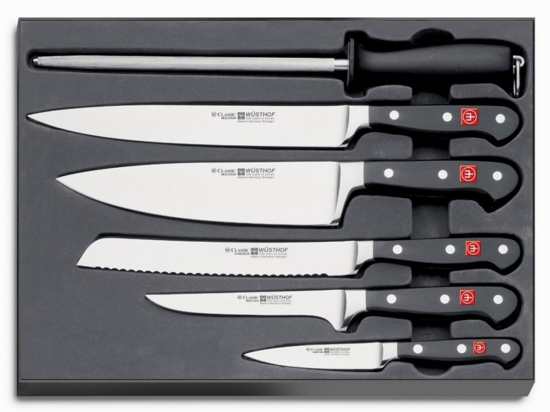 Wüsthof Classic Zestaw Noży 6el Stal X50 Stalka
