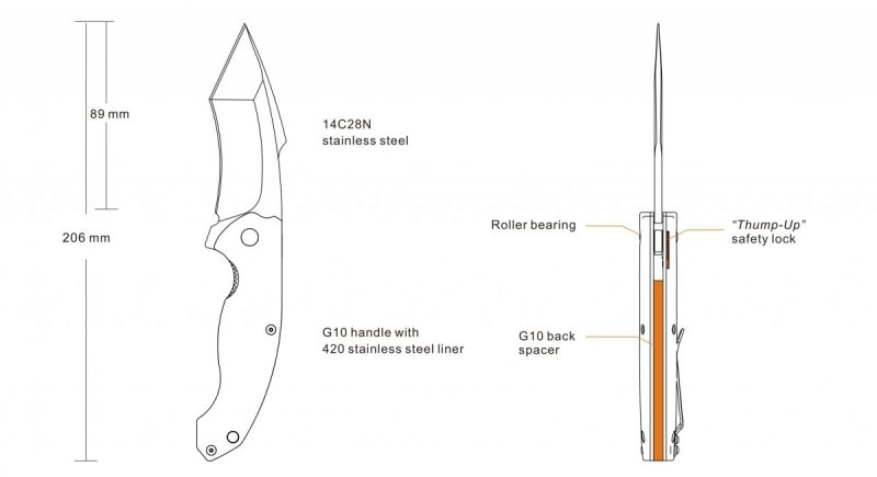 Nóż Ruike P851-B