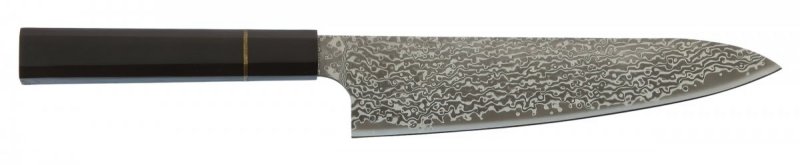 Nóż szefa kuchni Dan Woo - stal damasceńska, ręcznie kuty