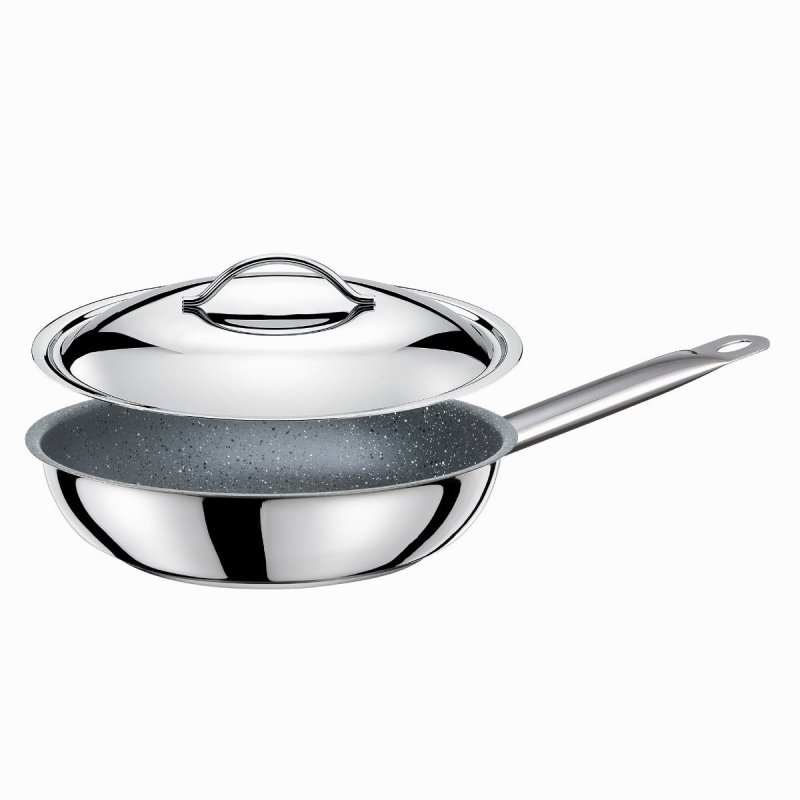 EXCLUSIVE Patelnia Granite 28 cm z pokrywką