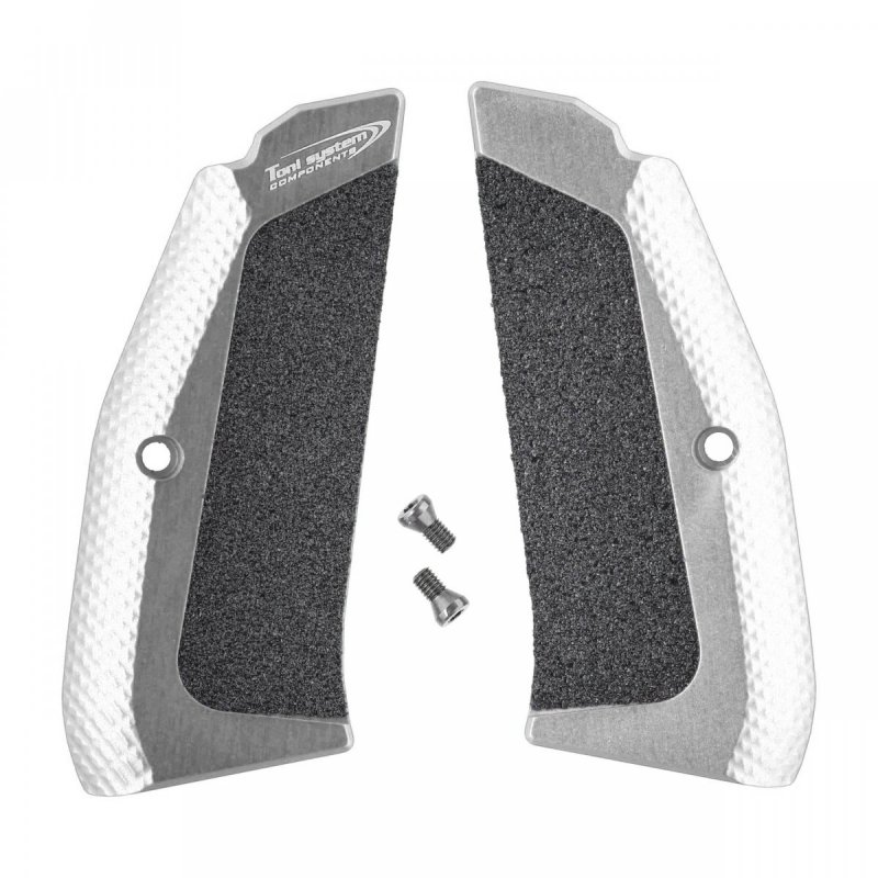 Długie okładziny Toni System do pistoletów CZ srebrne