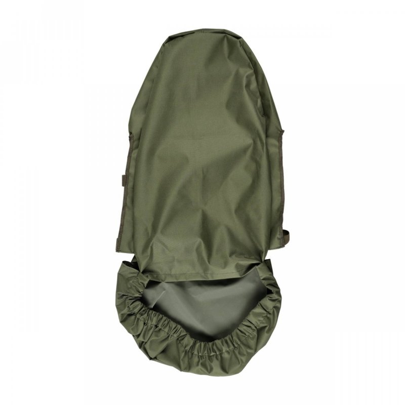 Pokrowiec na fotel samochodowy przód oliwkowy 02, haft jeleń beż