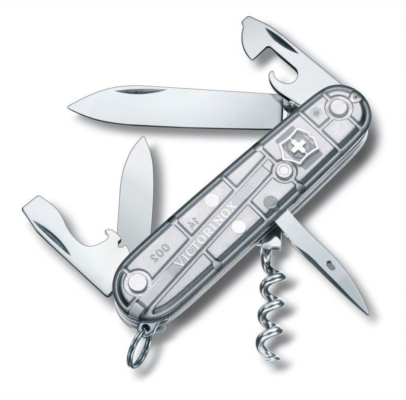 Scyzoryk Victorinox Spartan SilverTech - 12 funkcji, z korkociągiem i otwieraczem do puszek, do codziennego użytku - 91 mm